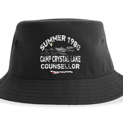 Vintage 1980s Horror Movies Fan CW Crystal Lake Slasher Film Sustainable Bucket Hat