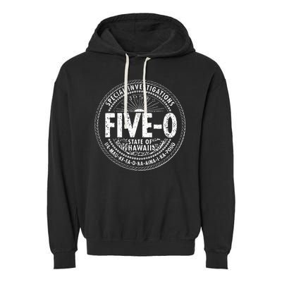  Vintage 1959 Hawaii Five 0 H50 Hawaii 50s Garment-Dyed Fleece Hoodie
