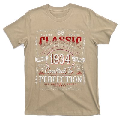 Vintage 1934 Limited Edition 89 Year Old 89th Birthday Cute T-Shirt