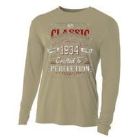 Vintage 1934 Limited Edition 89 Year Old 89th Birthday Cute Cooling Performance Long Sleeve Crew