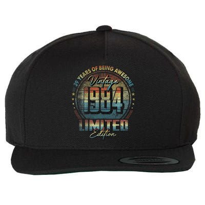 Vintage 1984 Limited Edition 39 Year Old 39th Birthday Wool Snapback Cap