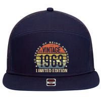 Vintage 1963 Limited Edition 60 Year Old Gifts 60th Birthday 7 Panel Mesh Trucker Snapback Hat