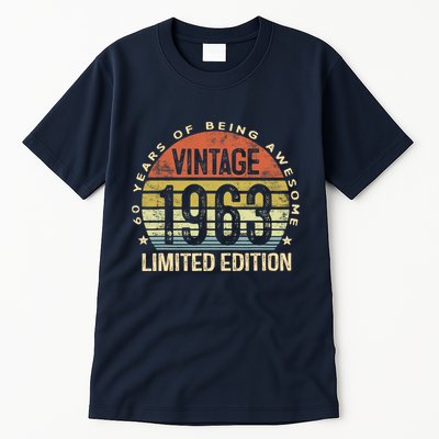 Vintage 1963 Limited Edition 60 Year Old Gifts 60th Birthday Tall T-Shirt