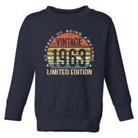 Vintage 1963 Limited Edition 60 Year Old Gifts 60th Birthday Toddler Sweatshirt