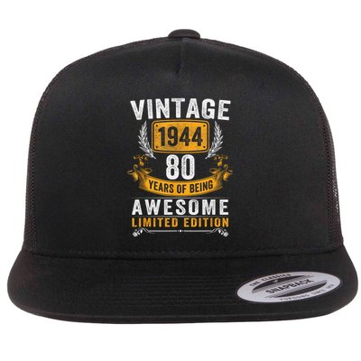 Vintage 1944 Limited Edition 80 Year Old 80th Birthday Flatbill Hat