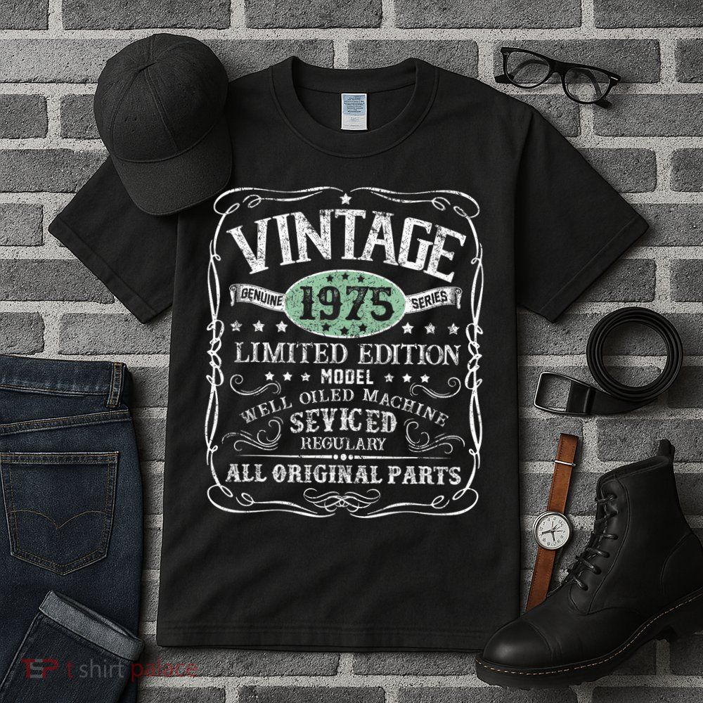 Vintage 1975 Limited Edition 50 Years Old 50th Birthday Tall T-Shirt