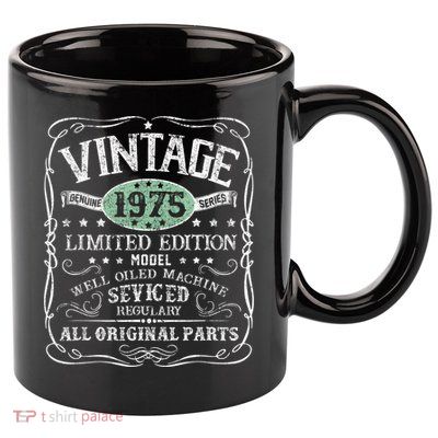 Vintage 1975 Limited Edition 50 Years Old 50th Birthday 11oz C Handle Ceramic Mug