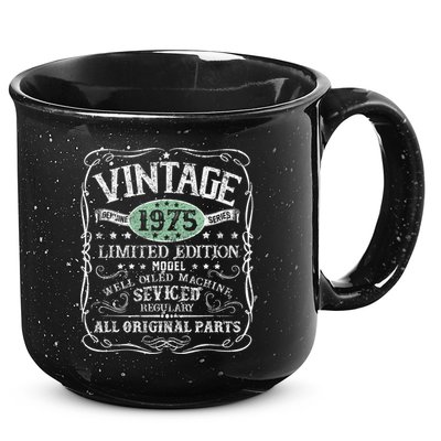 Vintage 1975 Limited Edition 50 Years Old 50th Birthday 15oz Campfire Ceramic Mug