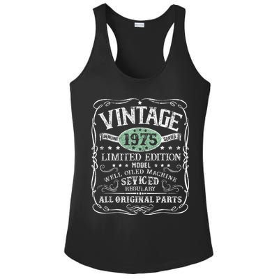Vintage 1975 Limited Edition 50 Years Old 50th Birthday Ladies PosiCharge Competitor Racerback Tank