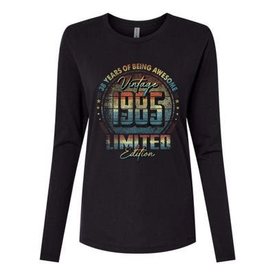 Vintage 1985 Limited Edition 38 Year Old 38th Birthday Womens Cotton Relaxed Long Sleeve T-Shirt