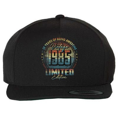 Vintage 1985 Limited Edition 38 Year Old 38th Birthday Wool Snapback Cap