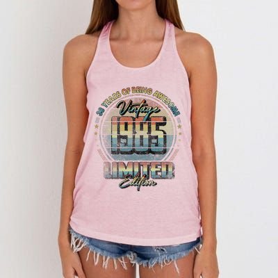 Vintage 1985 Limited Edition 38 Year Old 38th Birthday Women's Knotted Racerback Tank