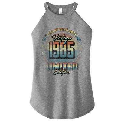 Vintage 1985 Limited Edition 38 Year Old 38th Birthday Women's Perfect Tri Rocker Tank