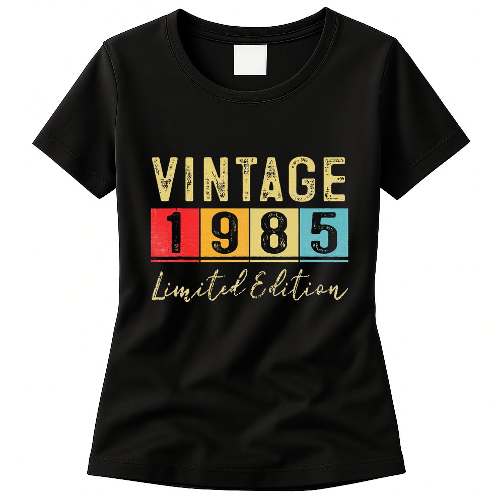 Vintage 1985 Limited Edition Made In 1985 38th Birthday Gift Womens T-Shirt