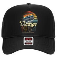 Vintage 1984 Limited Edition Vintage Birthday Gift Idea High Crown Mesh Back Trucker Hat