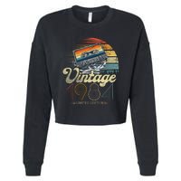 Vintage 1984 Limited Edition Vintage Birthday Gift Idea Cropped Pullover Crew