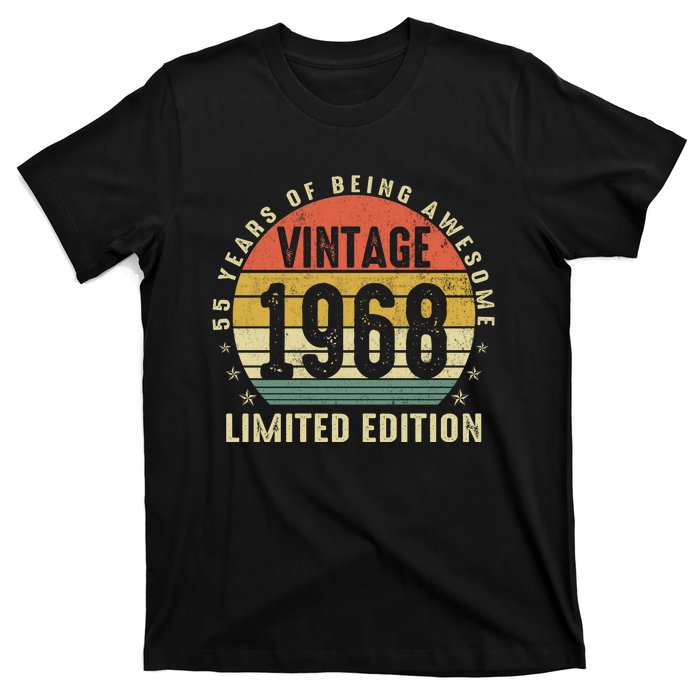 Vintage 1968 Limited Edition 55 Year Old Gifts 55th Birthday T-Shirt