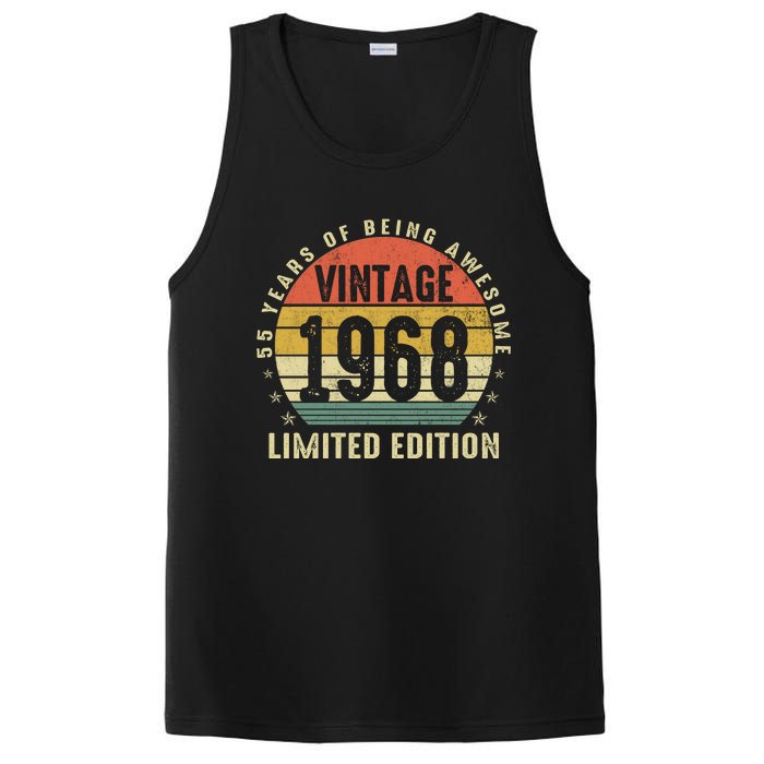 Vintage 1968 Limited Edition 55 Year Old Gifts 55th Birthday PosiCharge Competitor Tank