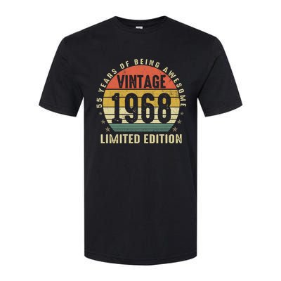 Vintage 1968 Limited Edition 55 Year Old Gifts 55th Birthday Softstyle CVC T-Shirt