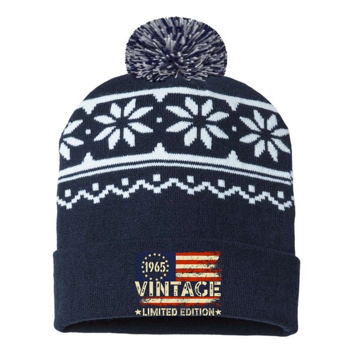 Vintage 1965 Limited Edition 59 Year Old Gifts 59th Birthday USA-Made Snowflake Beanie