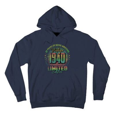 Vintage 1940 Limited Edition 83 Year Old 83rd Birthday Tall Hoodie