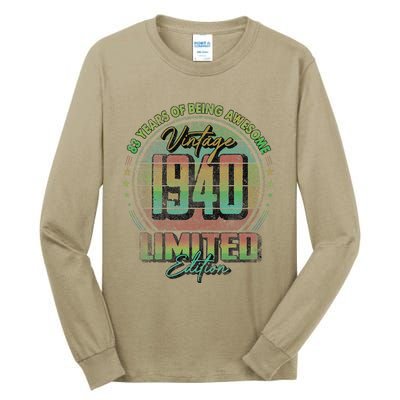 Vintage 1940 Limited Edition 83 Year Old 83rd Birthday Tall Long Sleeve T-Shirt