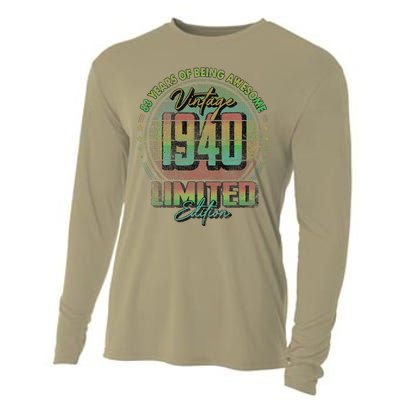 Vintage 1940 Limited Edition 83 Year Old 83rd Birthday Cooling Performance Long Sleeve Crew