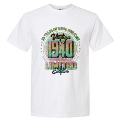 Vintage 1940 Limited Edition 83 Year Old 83rd Birthday Garment-Dyed Heavyweight T-Shirt