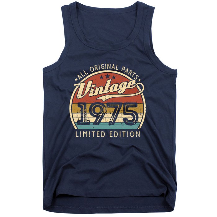 Vintage 1975 Limited Edition 47 Years Old 47th Birthday Tank Top