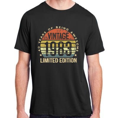 Vintage 1983 Limited Edition 40 Year Old Gifts 40th Birthday Adult ChromaSoft Performance T-Shirt