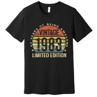 Vintage 1983 Limited Edition 40 Year Old Gifts 40th Birthday Premium T-Shirt