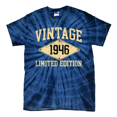 Vintage 1946 Limited Edition Year Of Birth Birthday Tie-Dye T-Shirt