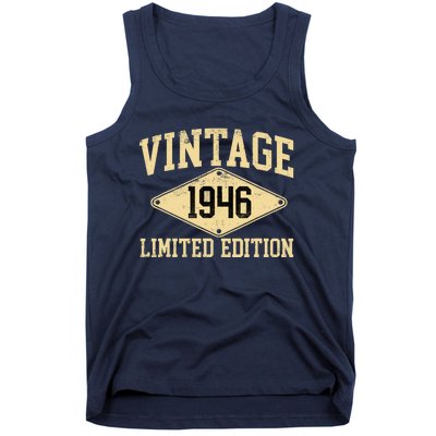 Vintage 1946 Limited Edition Year Of Birth Birthday Tank Top