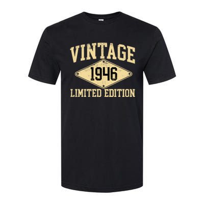 Vintage 1946 Limited Edition Year Of Birth Birthday Softstyle® CVC T-Shirt