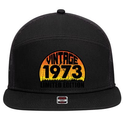 Vintage 1973 Limited Edition T 7 Panel Mesh Trucker Snapback Hat