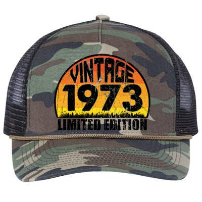 Vintage 1973 Limited Edition T Retro Rope Trucker Hat Cap