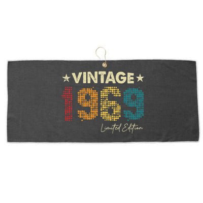 Vintage 1969 Limited Edition 55 Years Old 69th Birthday Large Microfiber Waffle Golf Towel