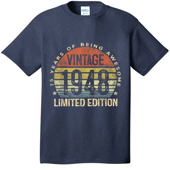 Vintage 1948 Limited Edition 75 Year Old Gifts 75th Birthday Present T-Shirt