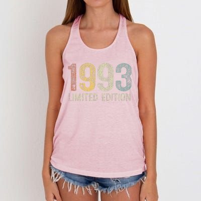 Vintage 1993 Limited Edition 30 Year Old 30th Birthday Gifts Women's Knotted Racerback Tank