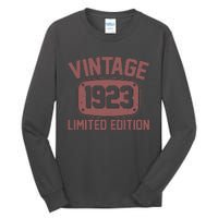 Vintage 1923 Limited Edition 100th Birthday Tall Long Sleeve T-Shirt