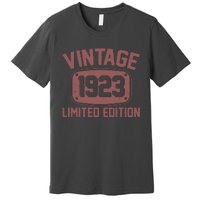 Vintage 1923 Limited Edition 100th Birthday Premium T-Shirt