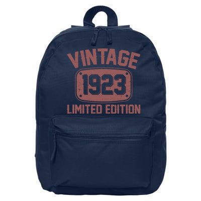 Vintage 1923 Limited Edition 100th Birthday 16 in Basic Backpack