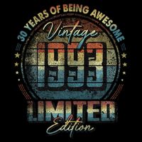 Vintage 1993 Limited Edition 30 Year Old 30th Birthday Visor