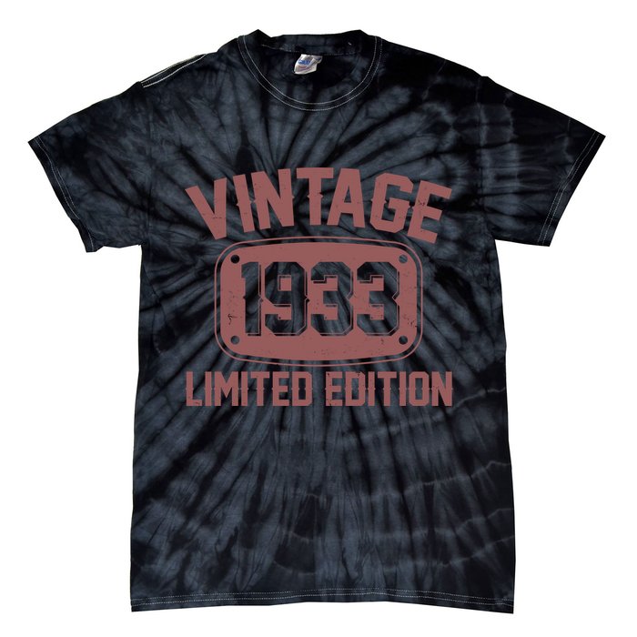 Vintage 1933 Limited Edition 90th Birthday Tie-Dye T-Shirt