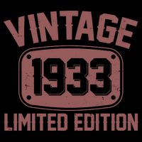 Vintage 1933 Limited Edition 90th Birthday Tie-Dye T-Shirt