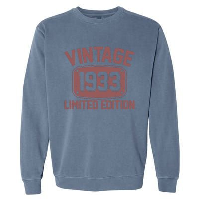 Vintage 1933 Limited Edition 90th Birthday Garment-Dyed Sweatshirt