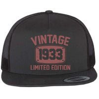 Vintage 1933 Limited Edition 90th Birthday Flat Bill Trucker Hat