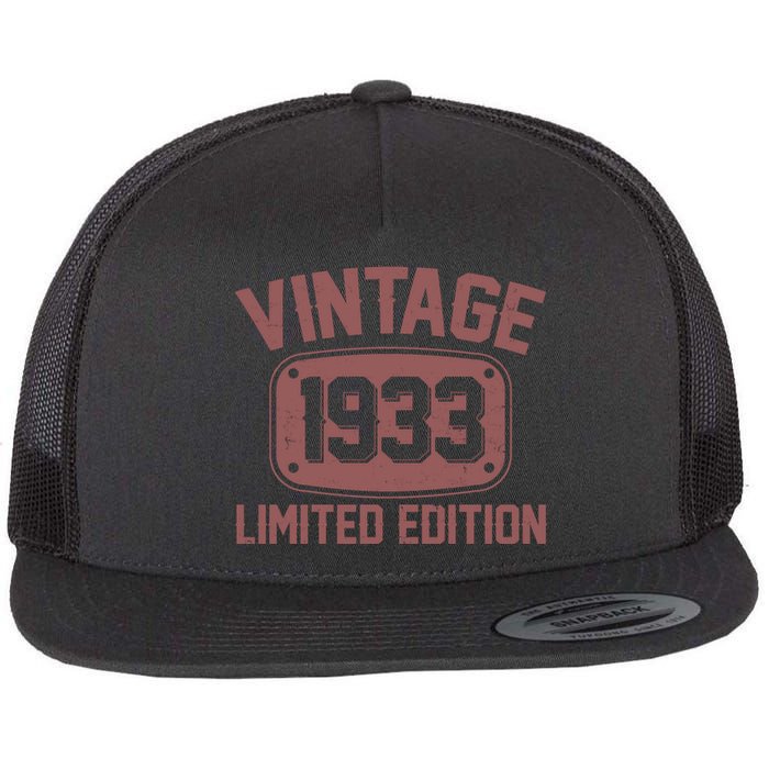 Vintage 1933 Limited Edition 90th Birthday Flat Bill Trucker Hat