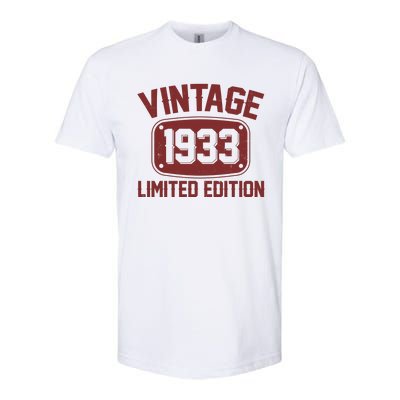 Vintage 1933 Limited Edition 90th Birthday Softstyle CVC T-Shirt