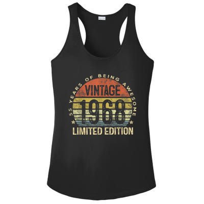 Vintage 1968 Limited Edition 55 Year Old Gifts 55th Birthday Ladies PosiCharge Competitor Racerback Tank